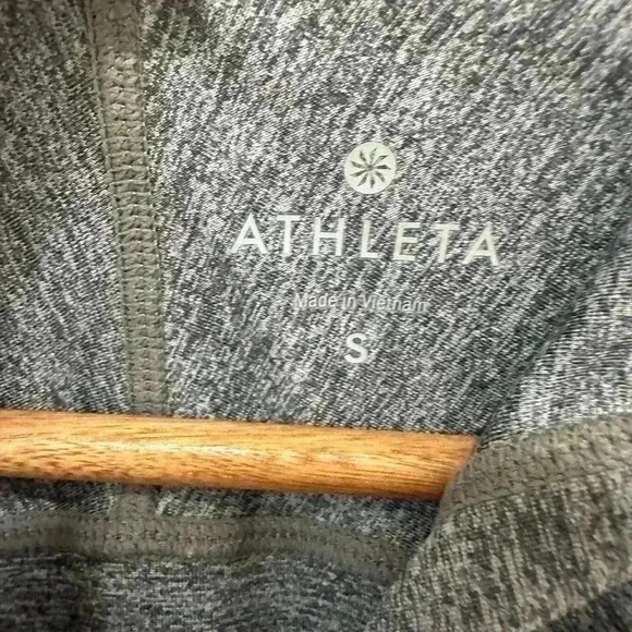 Athleta Heather Vitamin Sea Hooded Jacket Charcoal Grey Heather Ladies Small - Picture 3 of 7